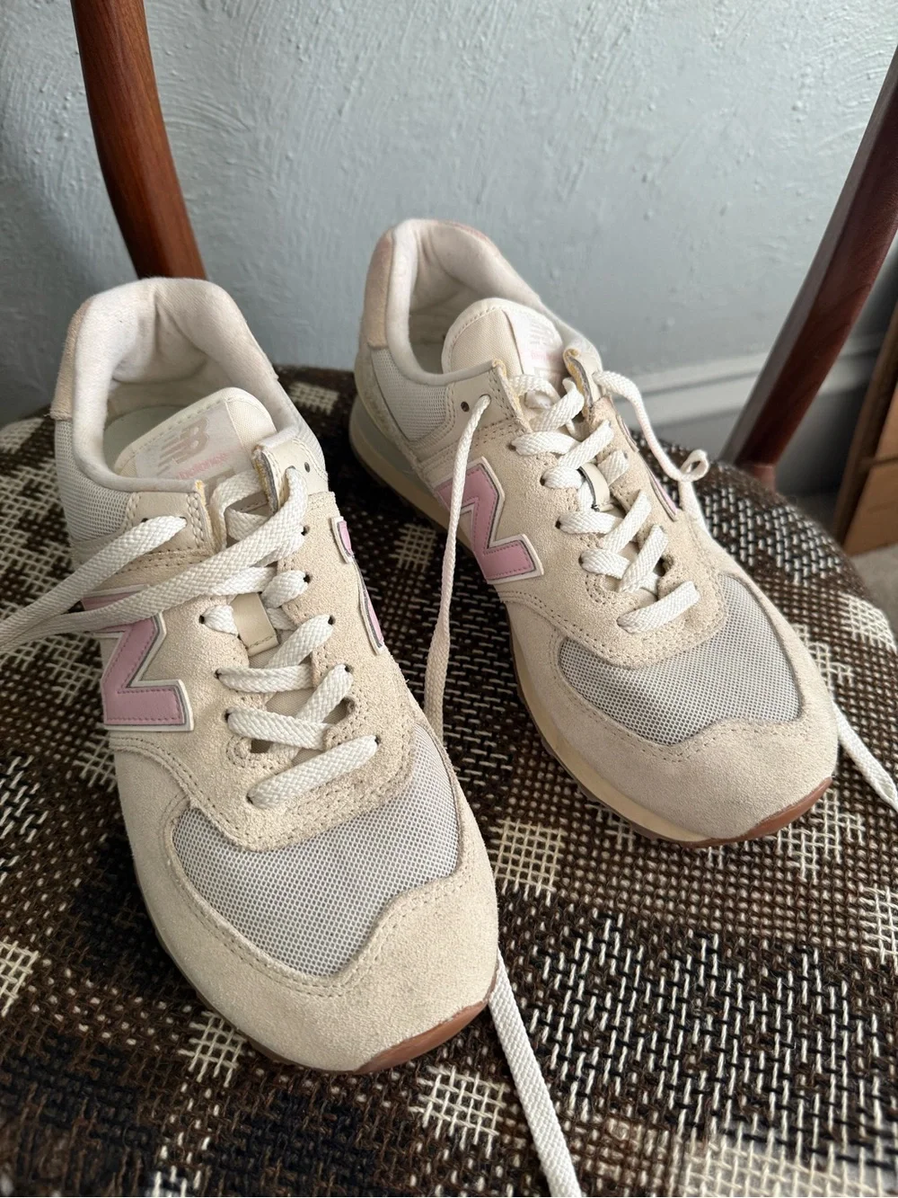 New Balance Wmns 574 'Linen Century Pink Gum 9.5